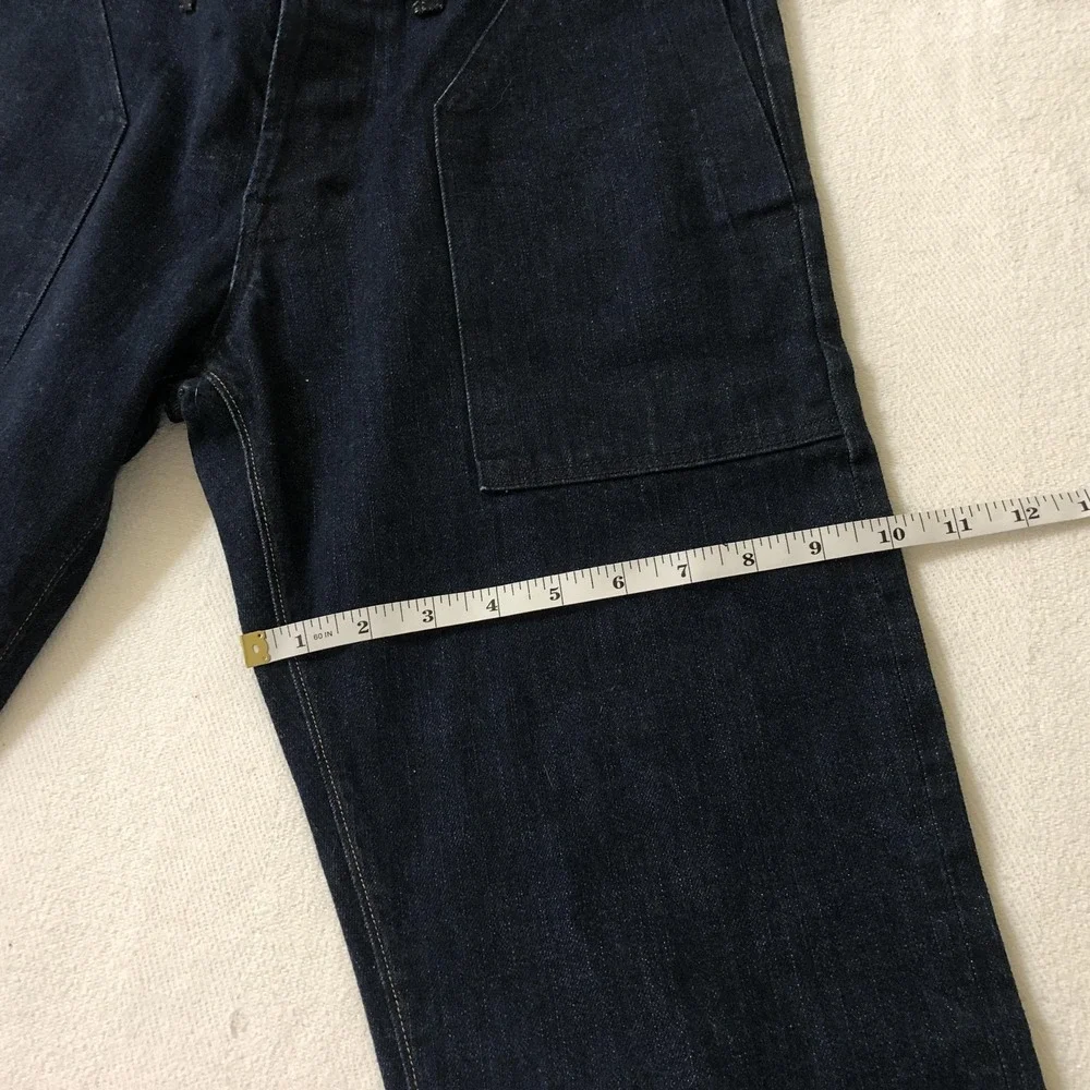 BLKSMTH Jeans Mens 31x34 Blue Selvage Regular Roger Straight Leg Cone Denim USA